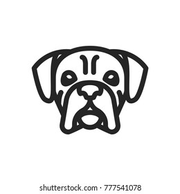 Dog face icon
