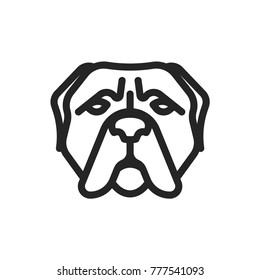 Dog face icon