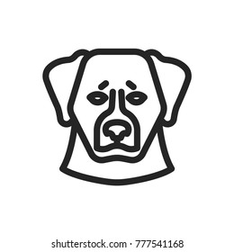 Dog face icon