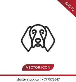 Dog face icon