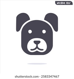 Dog face icon vector design