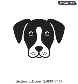 Dog face icon vector design