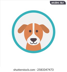 Dog face icon vector design
