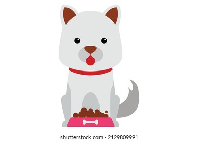 Dog face illustration design and cartoon art