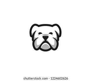 dog face logo vector
