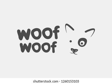 Dog Face Logo Vector Icon Branding Design