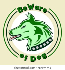The dog face logo,eps 10
