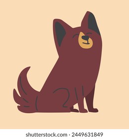 Dog Face Pet Character Illustrations