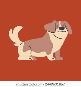 Dog Face Pet Character Illustrations