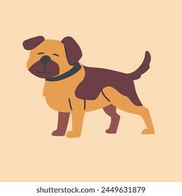 Dog Face Pet Character Illustrations