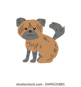 Dog Face Pet Character Illustrations