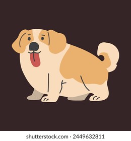 Dog Face Pet Character Illustrations
