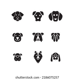 Dog Face Silhouette Vector Illustration Stock Vector (Royalty Free ...