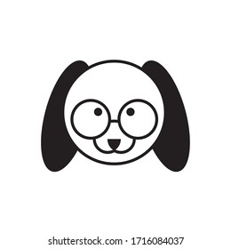 Dog Face Simple Vector Icon