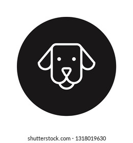 Dog face vector icon