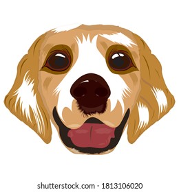 Hundeface-Vektorgrafik-Porträt 