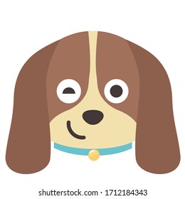 Dog Farm Animals Illustration Emoji Face Design Art