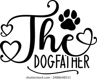 The dog father dad design