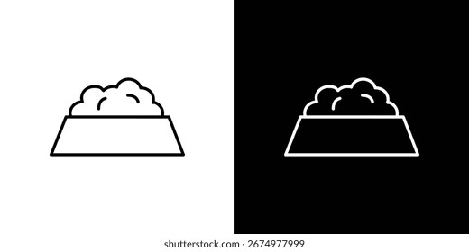 Conjunto de iconos de alimentación de perro, Vector e ilustración