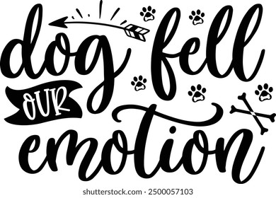 Dog fell our emotion design