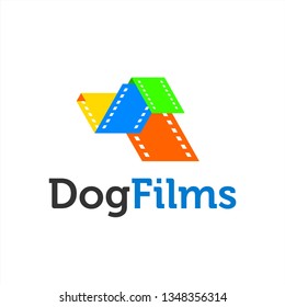 Dog Film Logo Design Inspiration Dog Stock Vector (Royalty Free ...