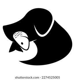 compañía de logotipos para perros y vectores de peces