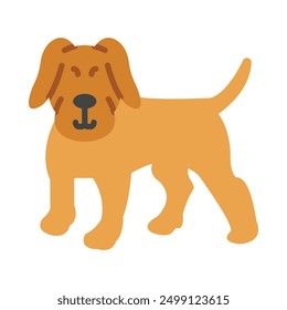 Diseño de icono plano de perro para personal y Uso comercial