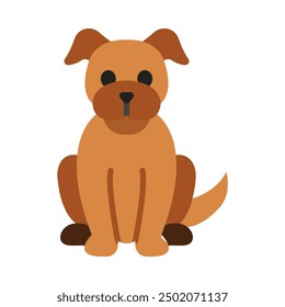 Dog Flat Icon Design For Personal nad Commercial Use