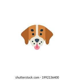 Icono Llanto De Perro Aislado En Fondo Blanco