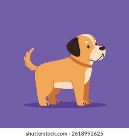 Dog flat vector illustration Eps 10