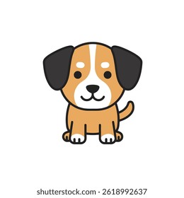 Dog flat vector illustration Eps 10