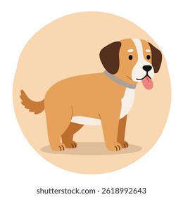 Dog flat vector illustration Eps 10