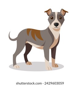 Dog flat Vector illustration on white background