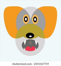 dog flat vector illustration simple cool unique design latest clean