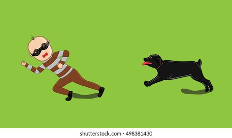 Dog Following A Robber