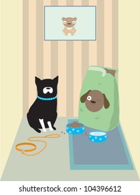 Dog with Food