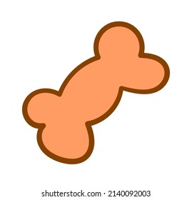 Dog Food Bone Icon. Vector illustration