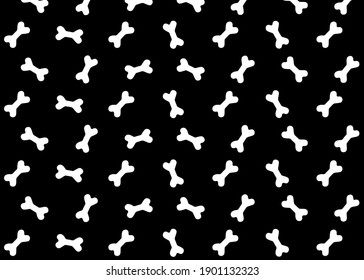 Dog Food Bone Texture And Black And White Background