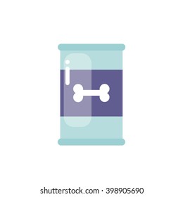 dog food can icon. vector illustration