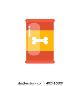 dog food can icon. vector illustration