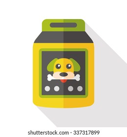 dog food flat icon