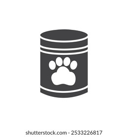 Icono de comida de perro Conjunto de contorno simple plano