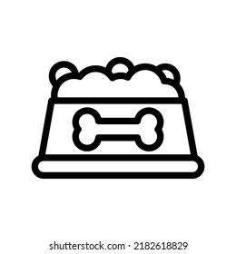 dog food icon illustration vector graphic