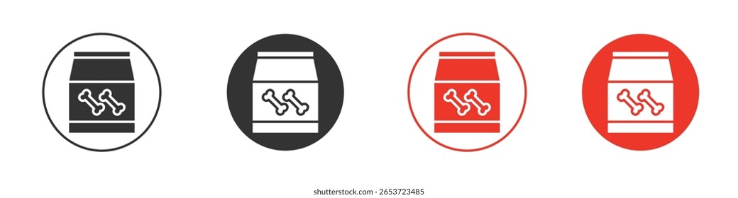 Dog food icon for logo, vector sign symbol for design