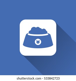 Dog Food icon. Pet lunch sign