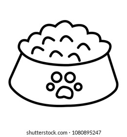 dog food icon vector