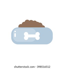 dog food icon. vector illustration