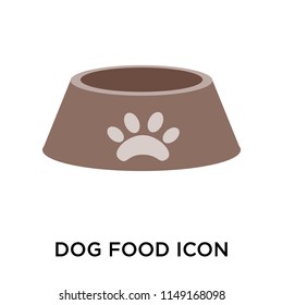 Dog food icon vector isolated on white background for your web and mobile app design, Dog food logo concept