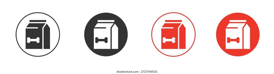 Icono de comida para perros. Diseño de Vector de Web
