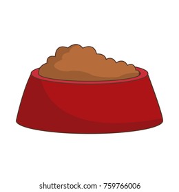 Dog food isolated